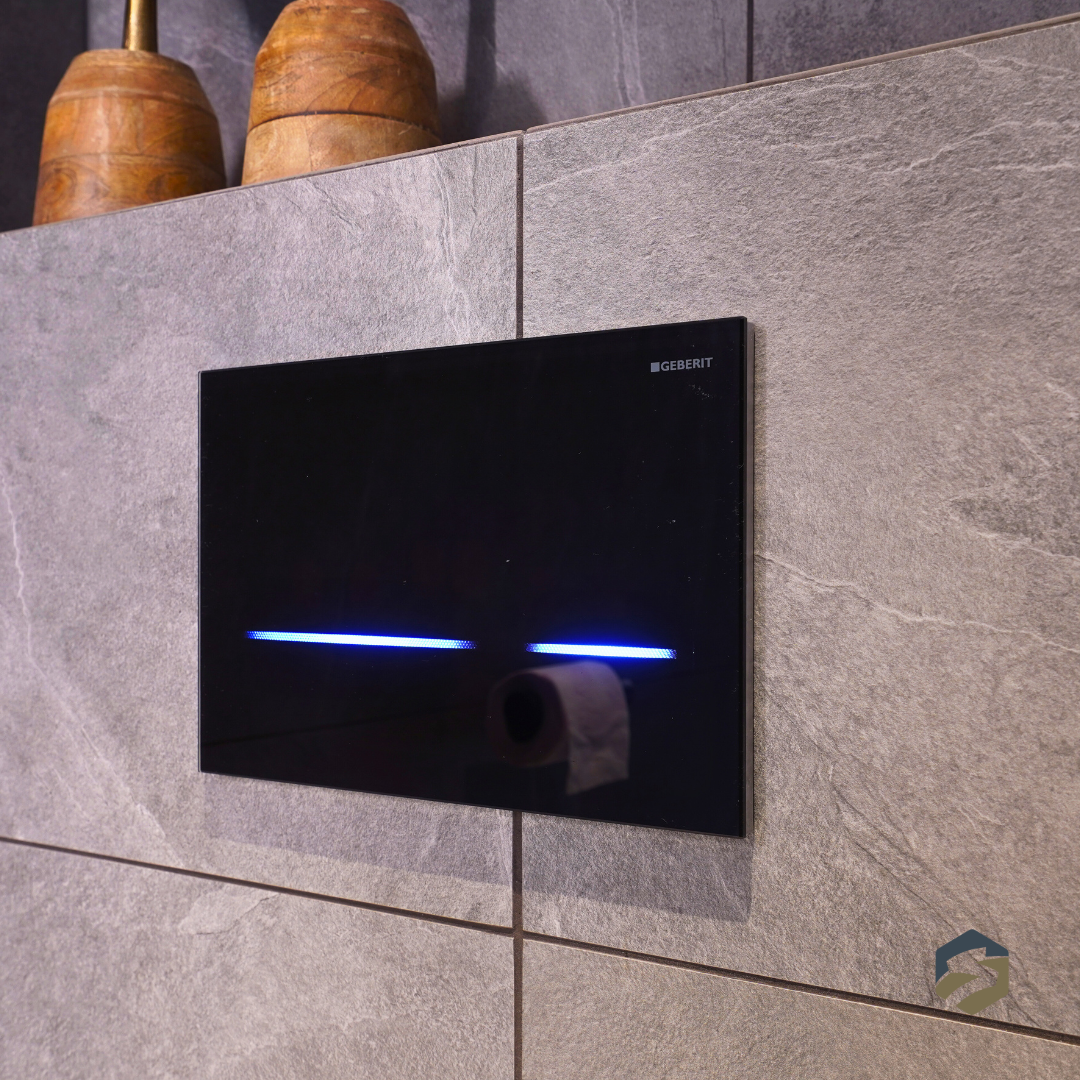 Warme Badkamer met Donkere Kleuren