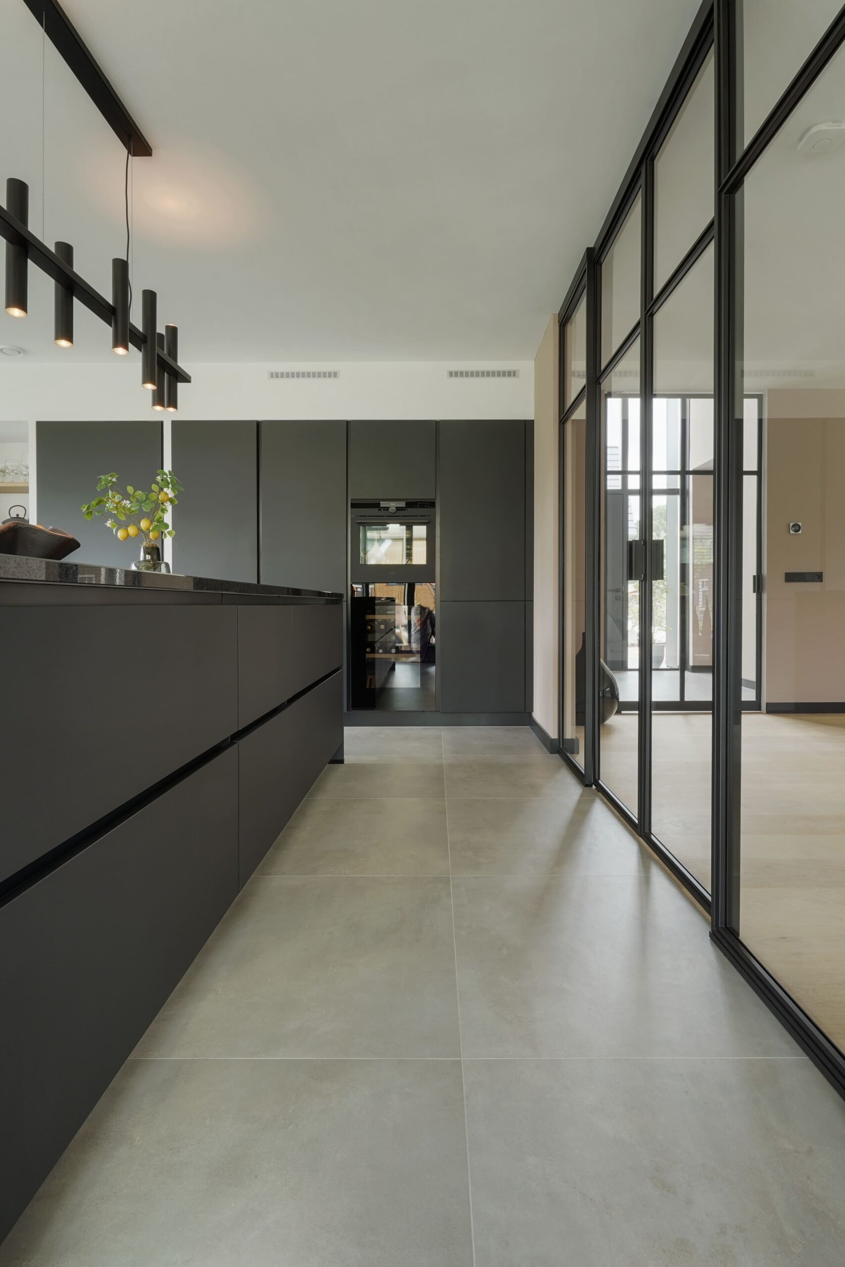 Moderne keuken en vloer