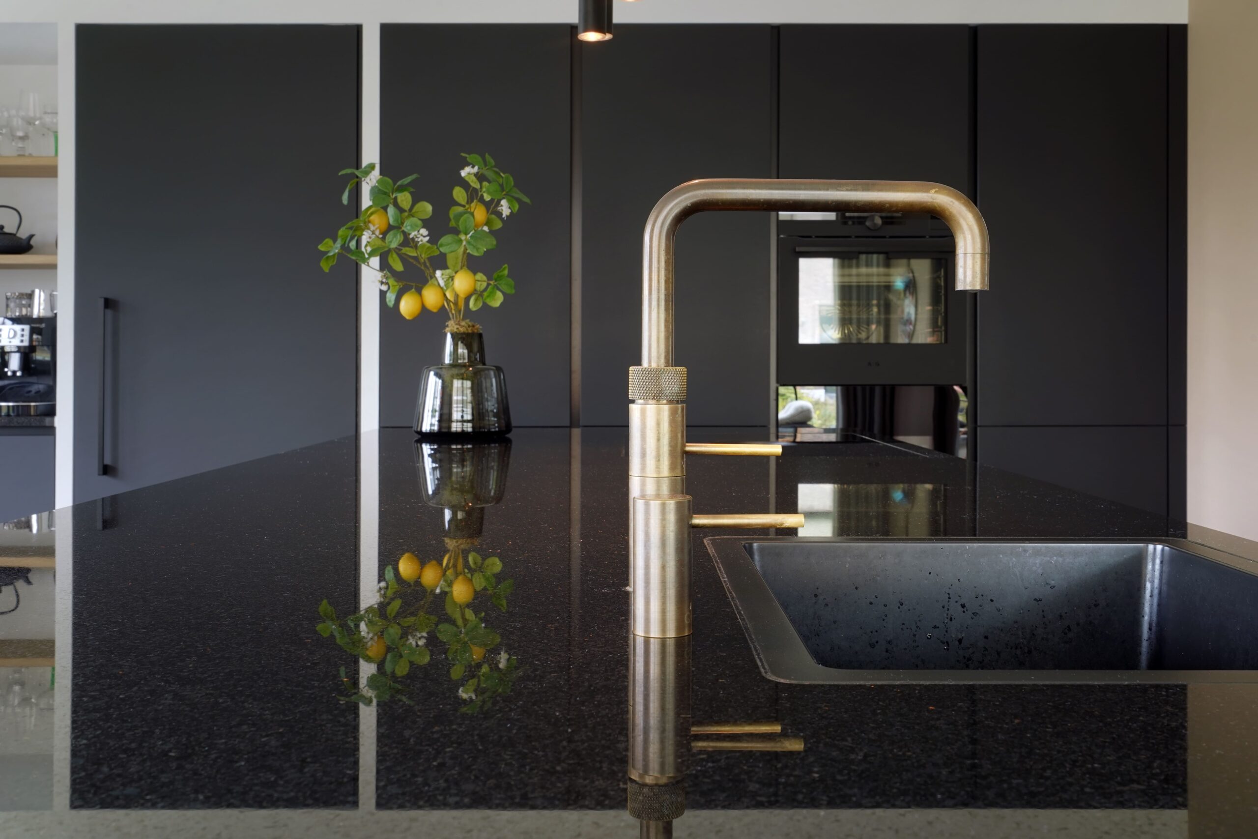 Moderne keuken en vloer