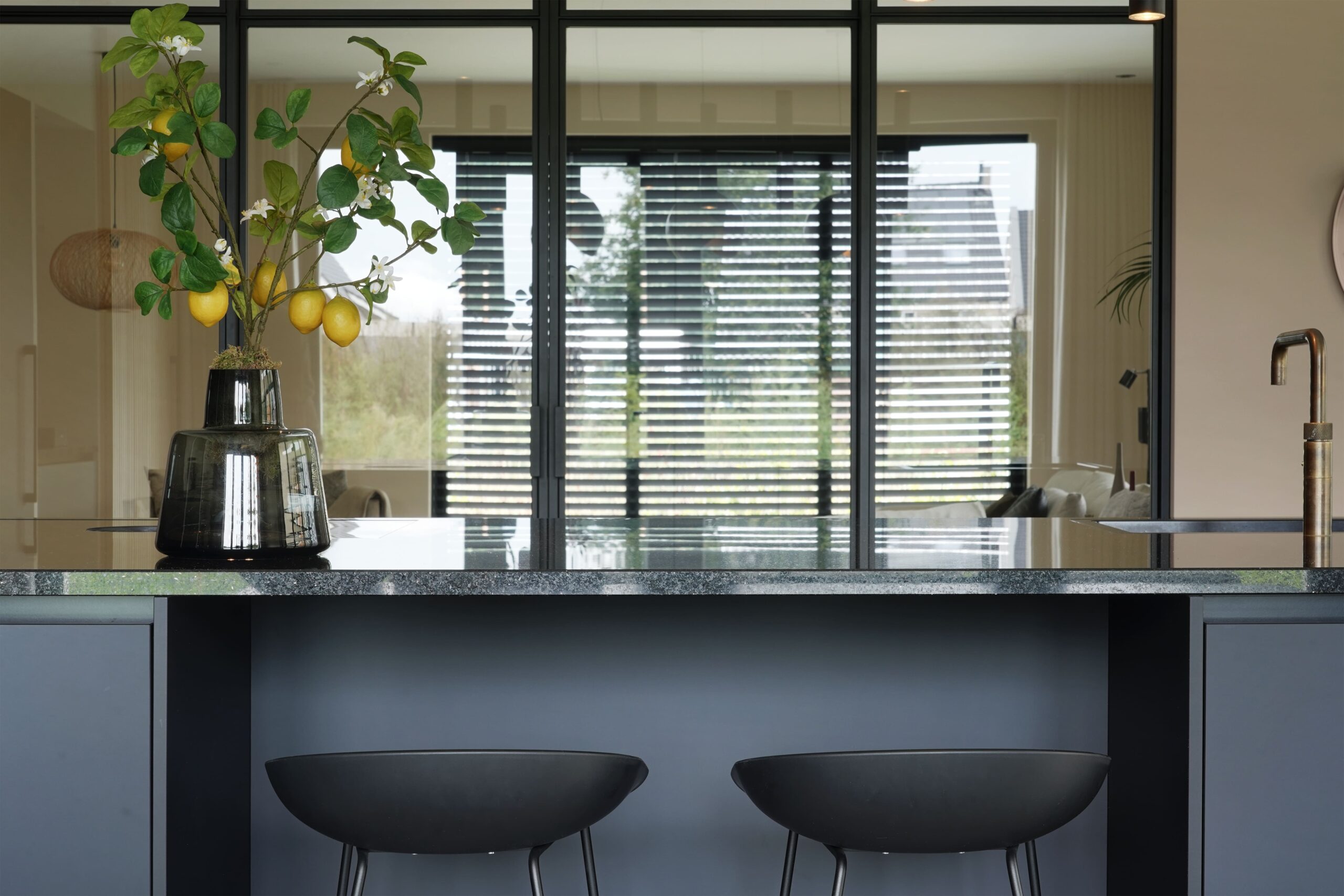 Moderne keuken en vloer