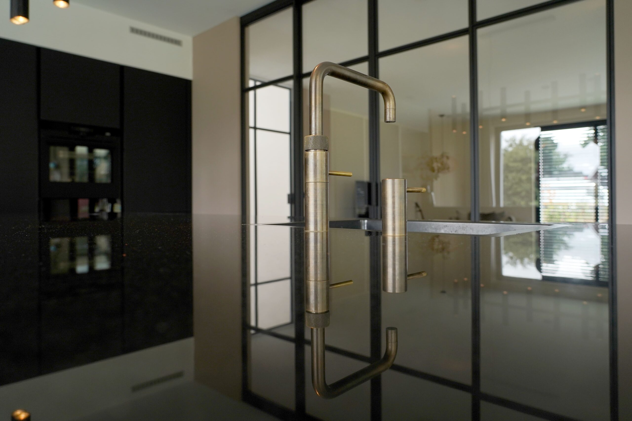 Moderne keuken en vloer